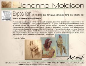 Oeuvres récentes de Johanne Molaison